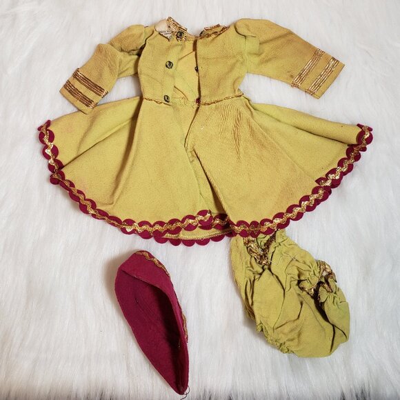 Madame Alexander Babs Ice Skater Doll Dress Bloomers, Hat - Picture 6 of 12